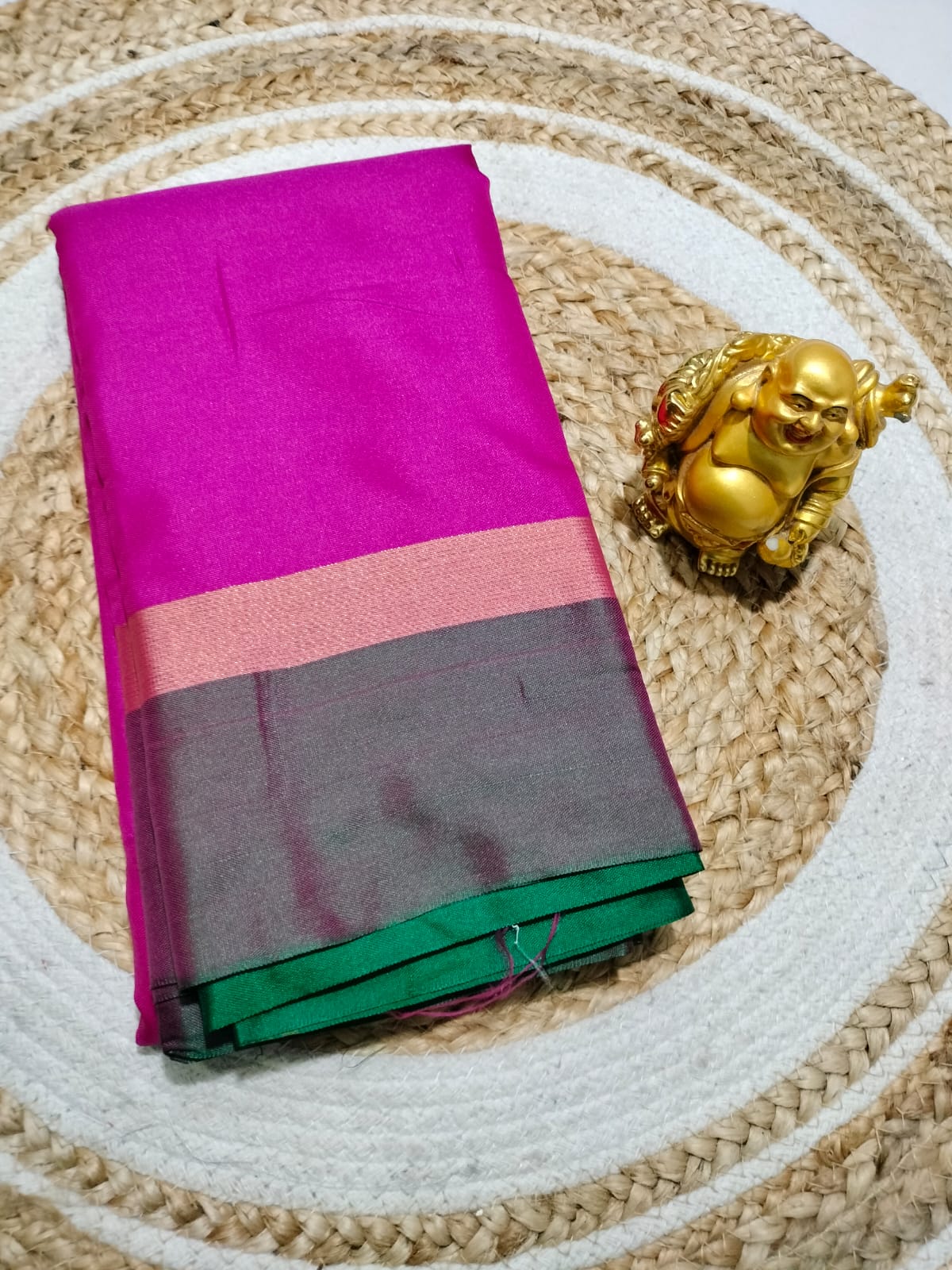 Soft silk saree material - With blouse - Image 7