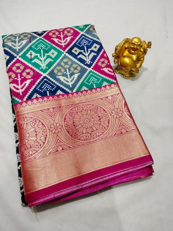 Dola Silk Saree – With Matching Blouse Piece - Image 4