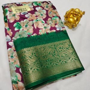 Dola Silk Saree – With Matching Blouse Piece