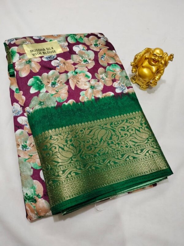 Dola Silk Saree – With Matching Blouse Piece