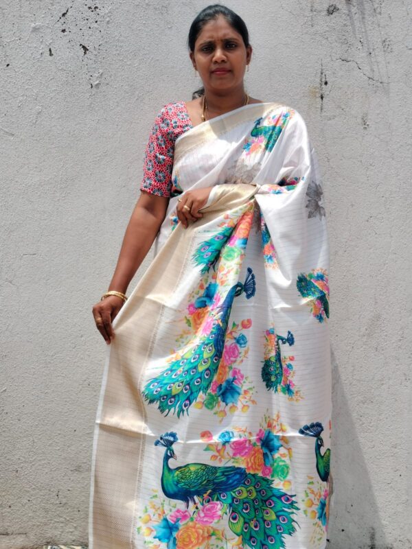 Rico Zari Dola silk saree - Image 4