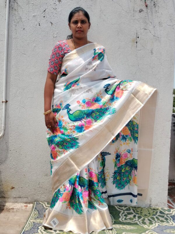 Rico Zari Dola silk saree - Image 2