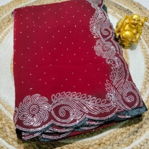 Stonework saree collection