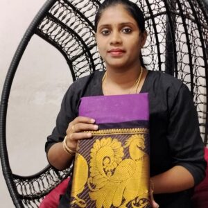 ❣️ Sungudi Cotton mayuri long border