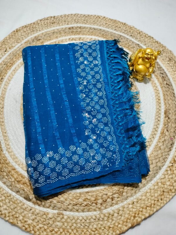 💕Stone work saree💕 - Image 3