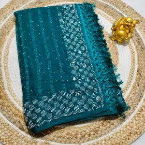 💕Stone work saree💕