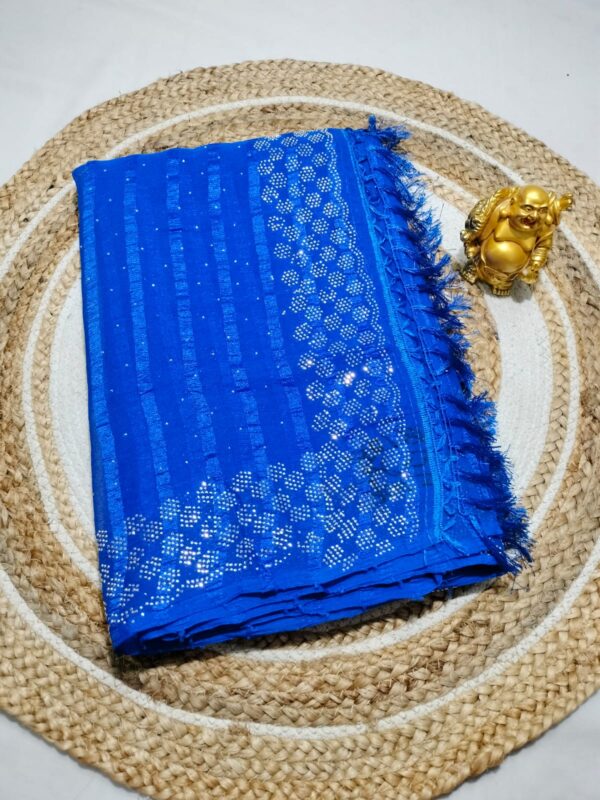 💕Stone work saree💕 - Image 5