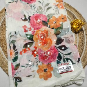 🥰Pure linen cotton saree🥰