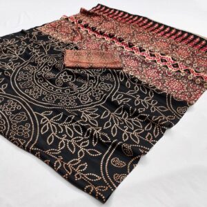 🤩Tushaar creation Bandhini silk Saree Collection🤩